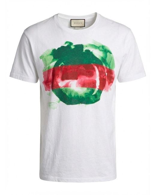 Gucci Gray T-Shirt With Round Neck And Short Sleeves for men