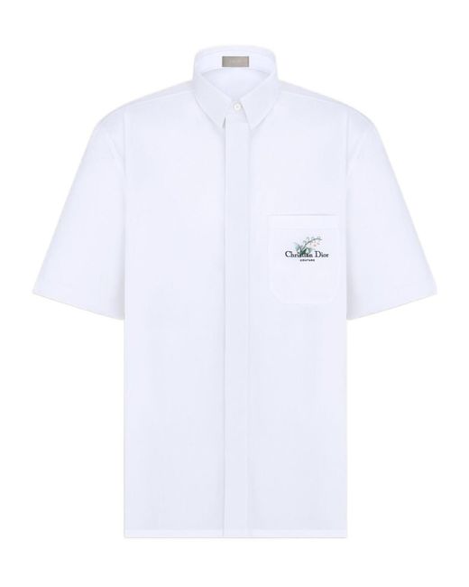 Dior White Short-Sleeved Shirt for men