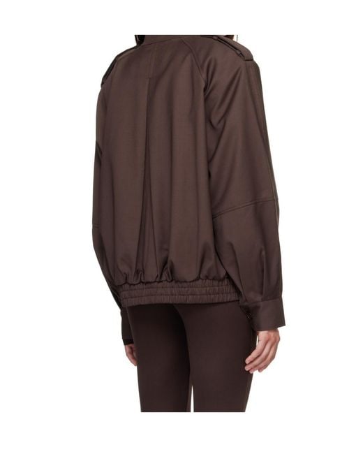 Frankie Shop Brown Bomber Jacket
