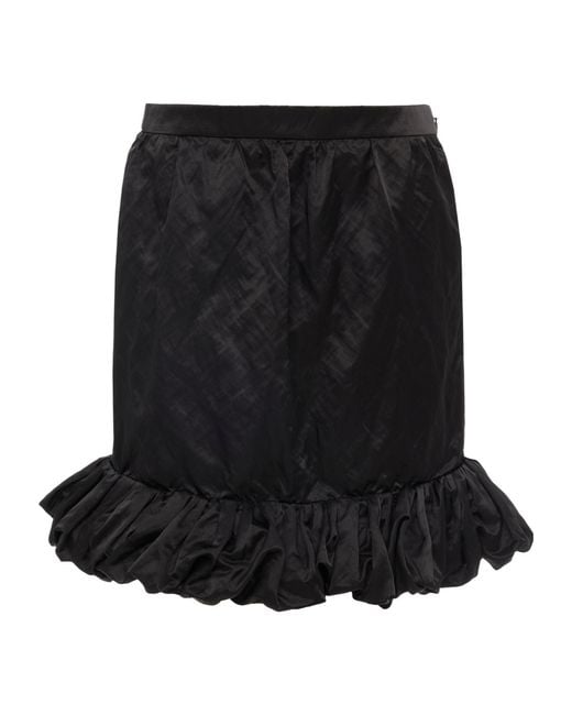 Chloé Black Ruffled Mini Skirt
