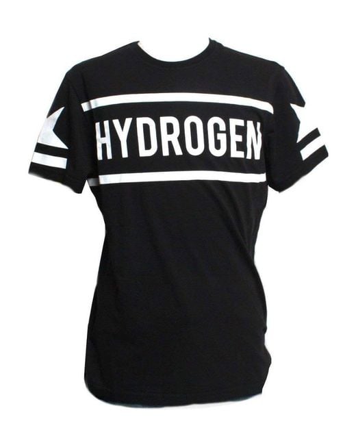 Hydrogen Black Logo T-Shirt for men