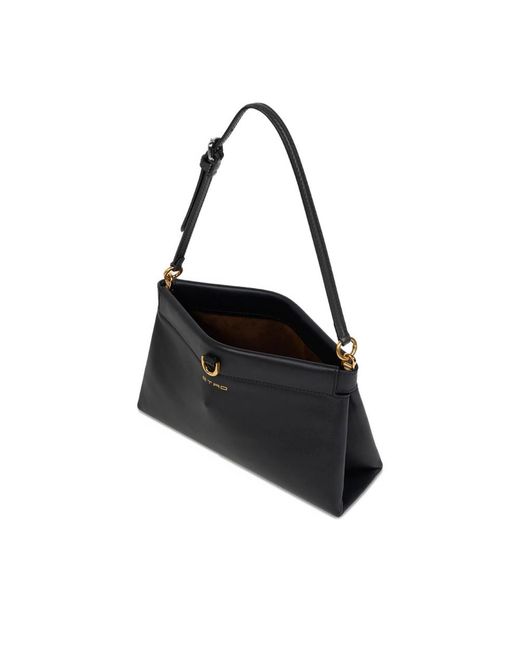 Etro Black Logo Shoulder Bag