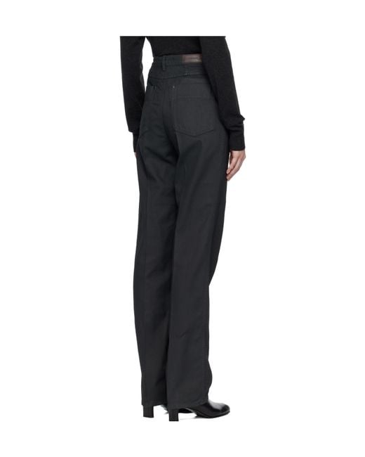 Lemaire Black Pleated Trousers