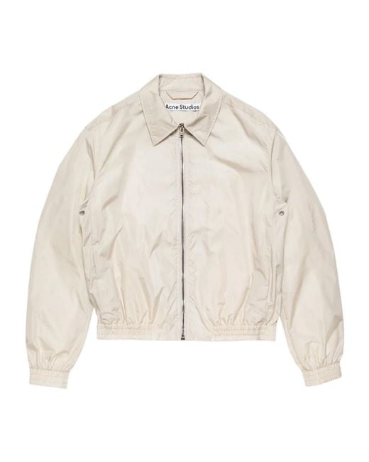 Acne Natural Logo Zip Fastening Jacket for men
