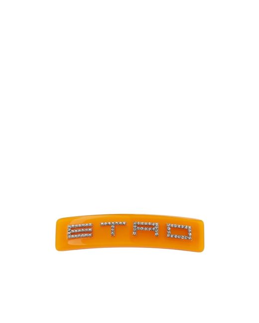 Etro Orange Logo Hair Accessories