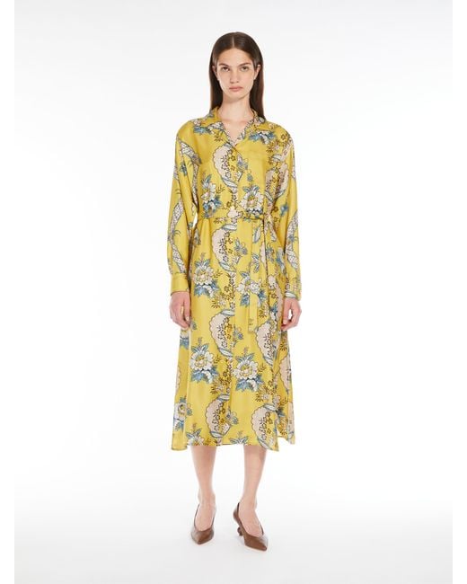Weekend by Maxmara Yellow Long-Sleeved Dress