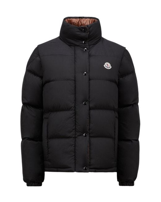 Moncler Black Verone Reversible Short Puffer Jacket