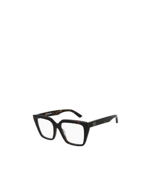 Balenciaga White Eyewear Square Frame Glasses