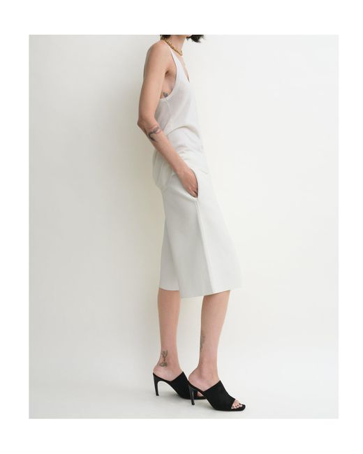 Totême  White Fine-Knit Shorts
