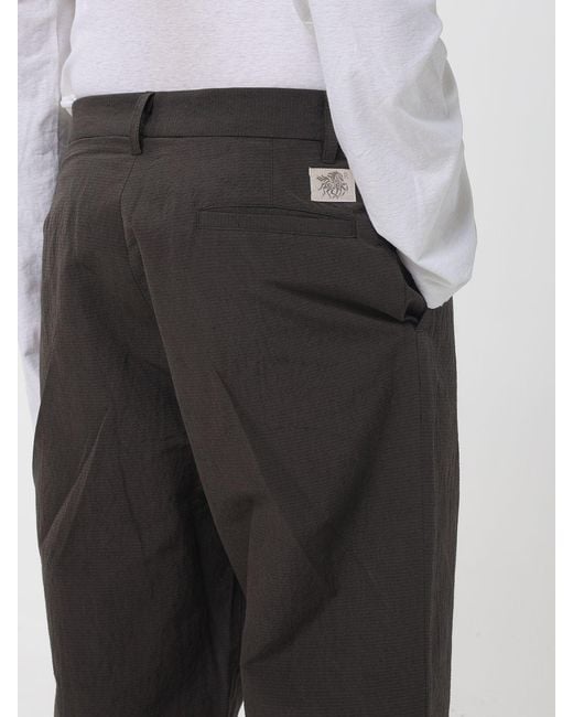 RANRA Gray Pleated Relaxed Pants for men