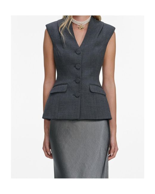 Self-Portrait Black Buttoned Maxi Dress