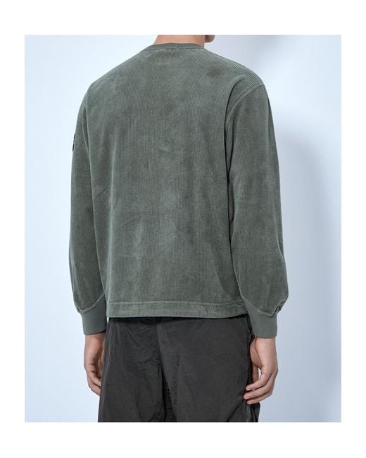 Stone Island Gray Long-Sleeve Sweatshirt for men