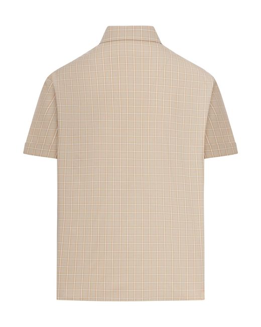 Miu Miu Natural Short-Sleeved Poplin Shirt