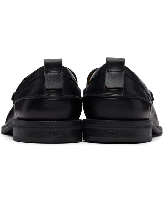 Boss Black Round-Toe Loafers for men