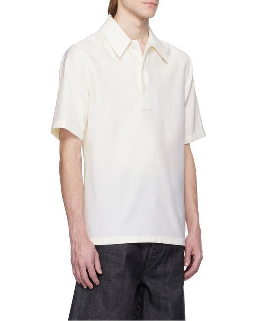 Jil Sander White Polo Shirt for men