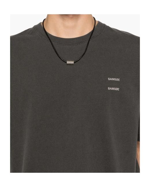 Samsøe & Samsøe Gray Printed T-Shirt for men