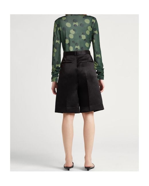 Max Mara Green Military Top Polyamide