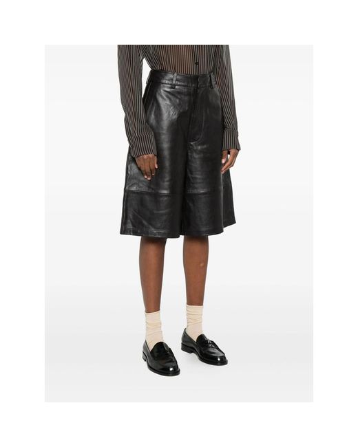 Frankie Shop Gray Belt Loop Shorts