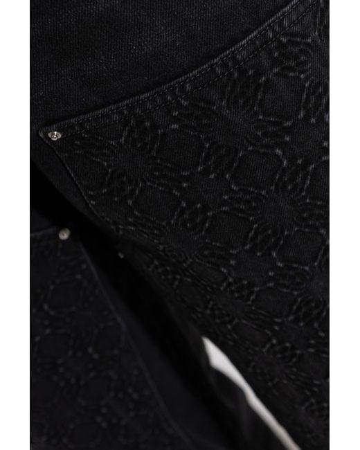 Amiri Black Debossed Ma Quad Carpenter Jeans for men