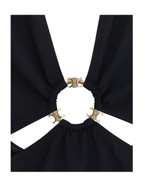 Céline Blue Triomphe Swimsuit