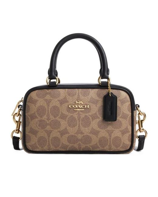 COACH Brown Satchel Crossbody Bag