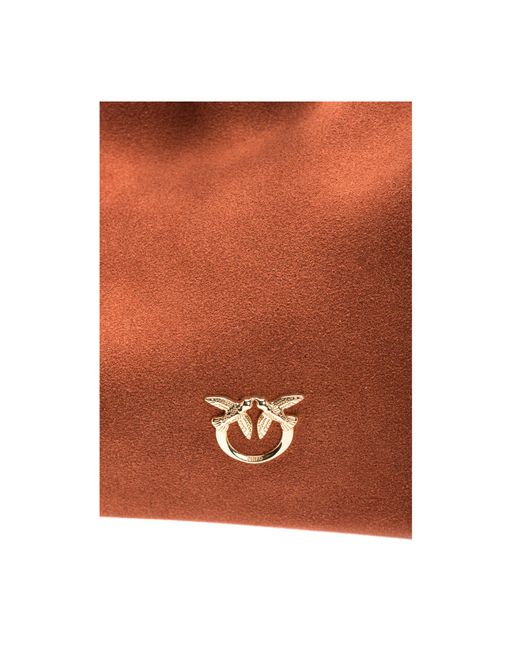 Pinko Orange Top Handle Shoulder Bag