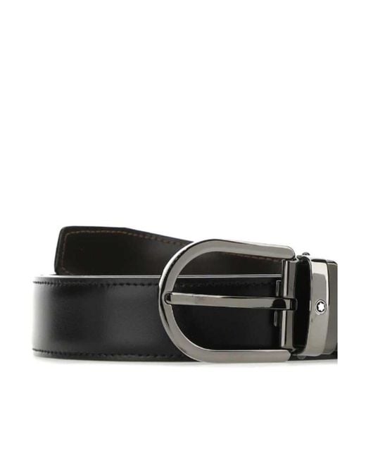Montblanc White Horseshoe Reversible Belt for men