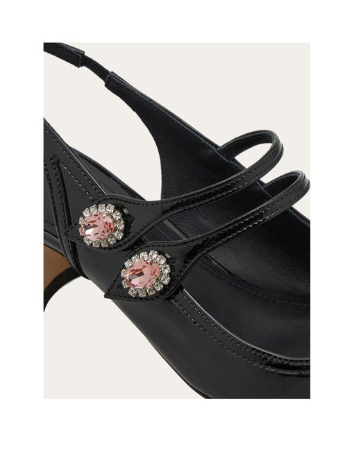 Ferragamo Black Mary Jane Slingback