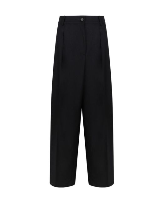 P.A.R.O.S.H. Brown Straight-Leg Tailored Pants