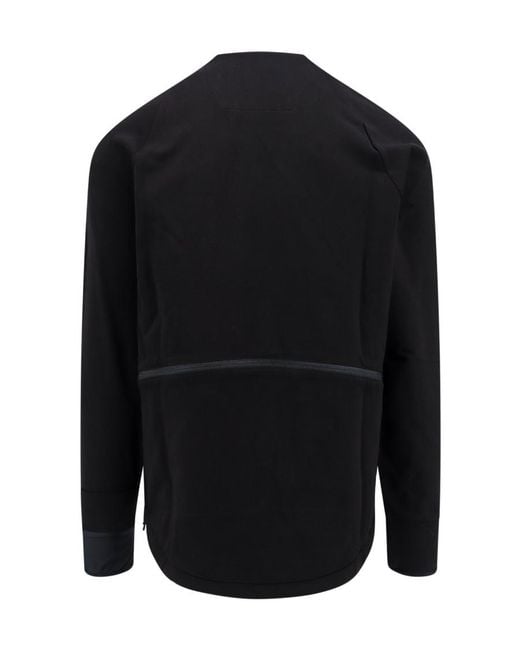 C P Company Black Logo Patch Crewneck Sweatshirt for men