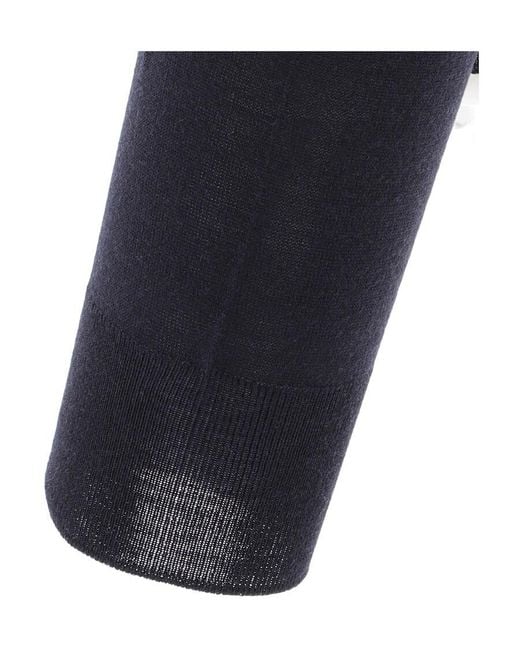 Drumohr Blue Crewneck Knitted Sweater for men
