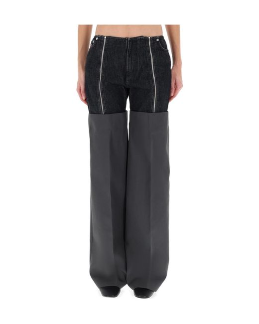 Jean Paul Gaultier Black The Logo Patch Gaiters