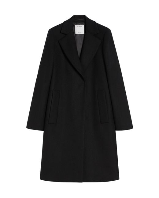 Sportmax Black Wool Coat