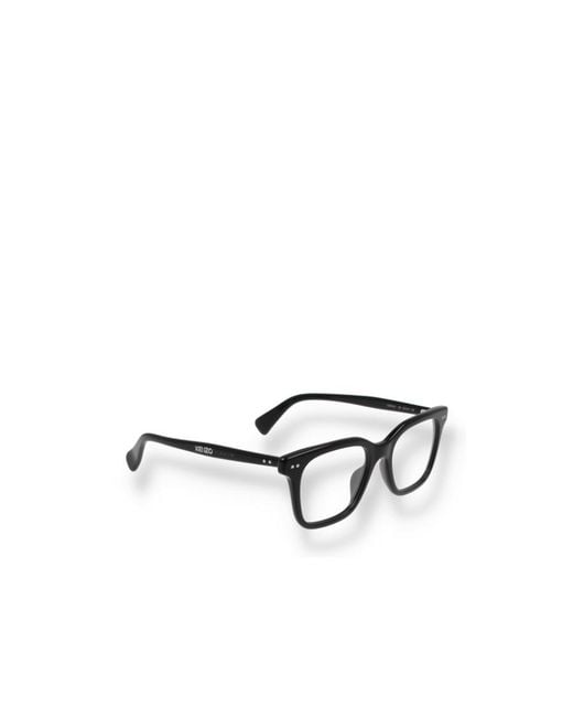 KENZO White Square-Frame Glasses