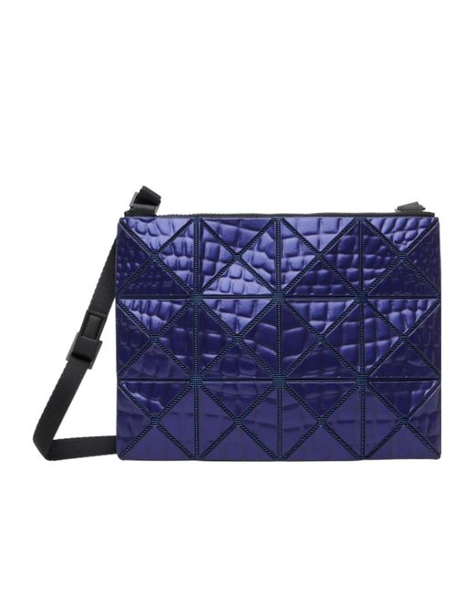 Issey Miyake Blue Meta Kaiju Zipper Crossbody Bag