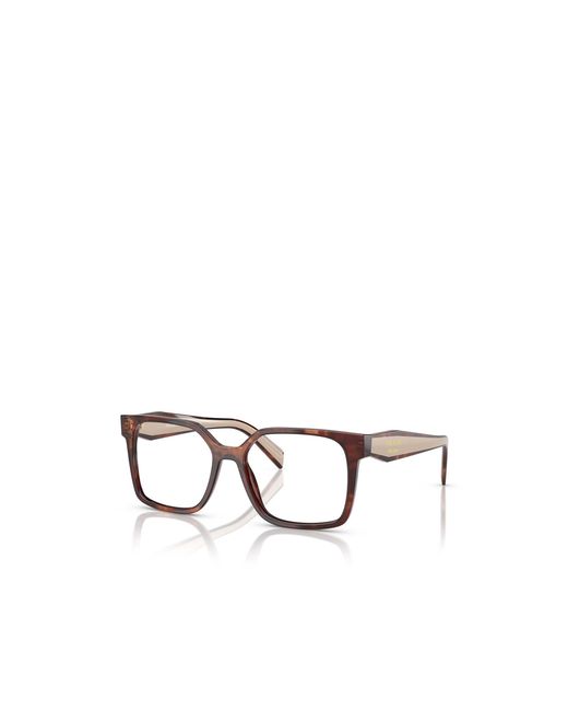 Prada White Eyewear Rectangular Frame Glasses