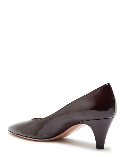 Gianvito Rossi Brown Patent Leather Pumps
