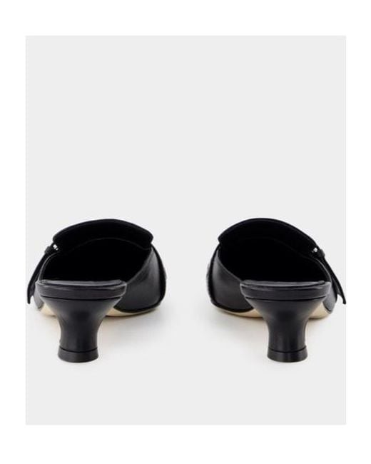 Aeyde White Danielle Eyelet Detailed Mules