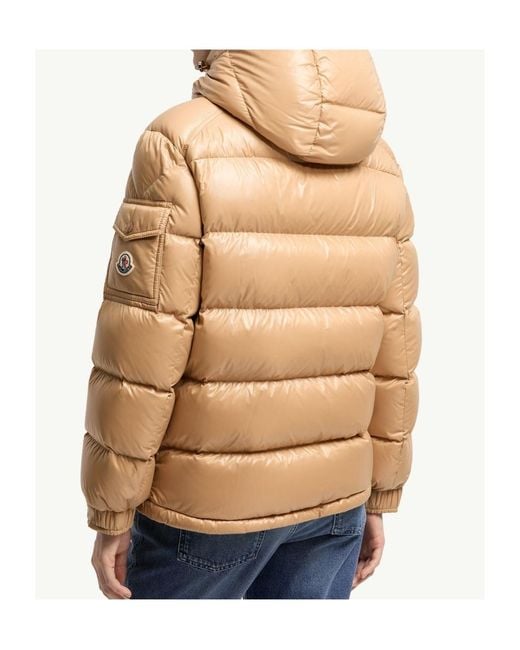 Moncler Natural Maire Hooded Short Down Jacket
