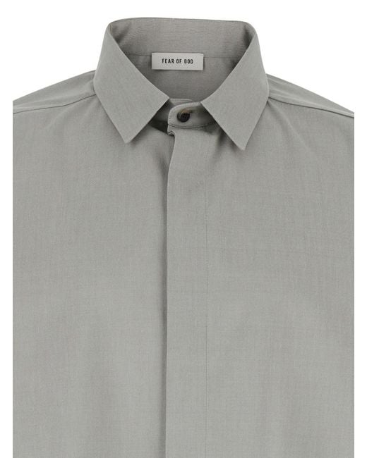 Fear Of God Gray Long Sleeve Shirt for men
