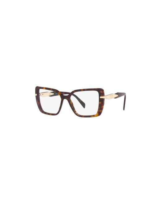 Prada White Eyewear Square-Frame Glasses