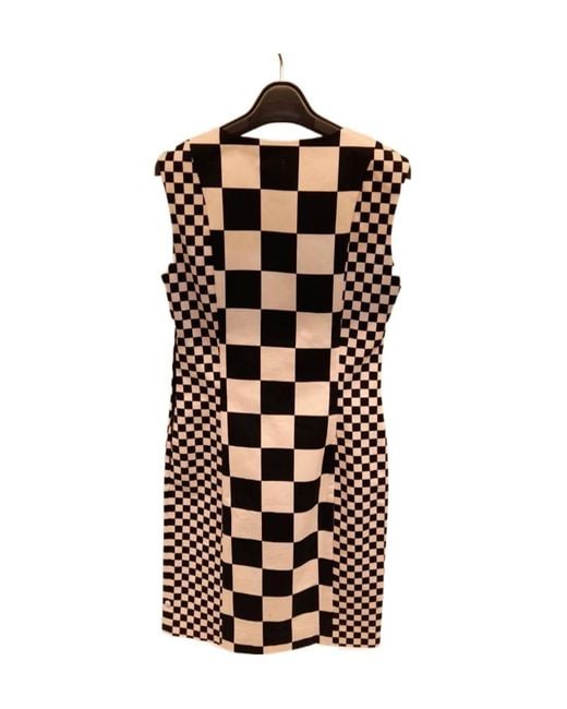 Moschino Black Round Collar Contrasting Dress
