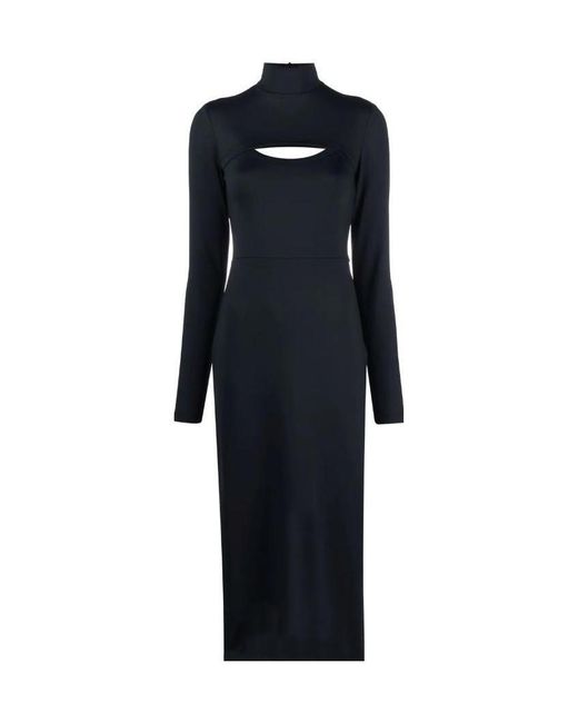 Ambush Blue Turtleneck Slim Fit Dress