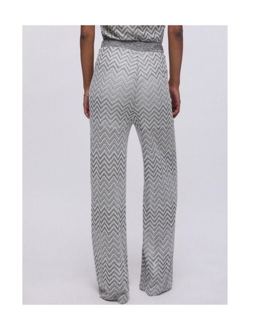 Liu Jo Gray Drawstring Trousers