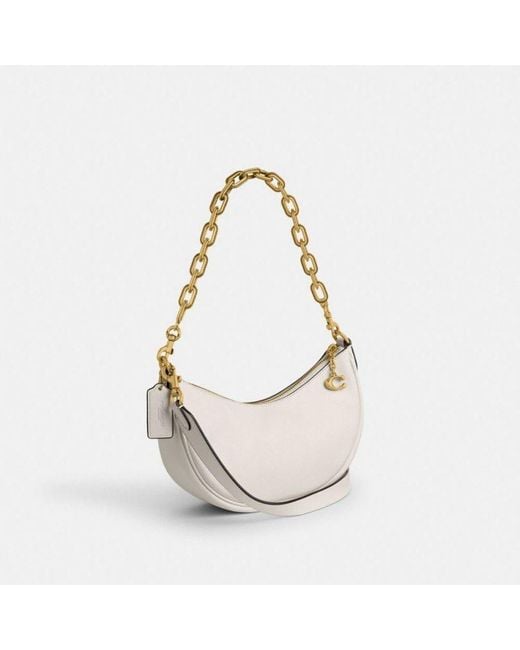 COACH White Mira Zipper Shoulder Bag