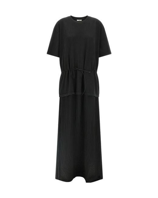 Haikure Black Joopy Drawstring Maxi Dress