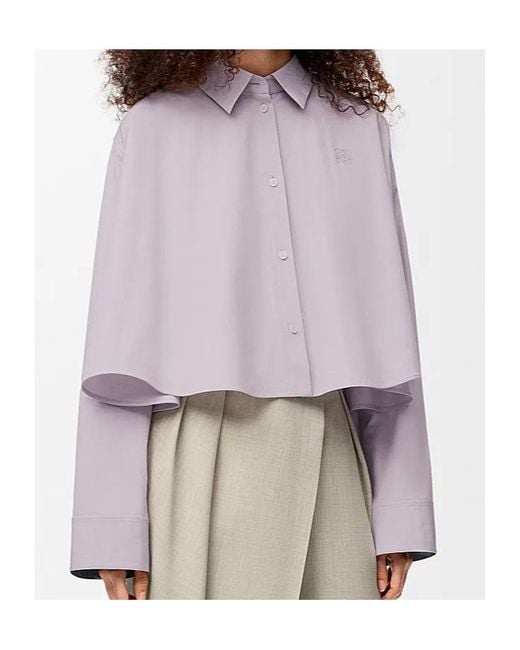 Loewe Purple Trapeze Shirt