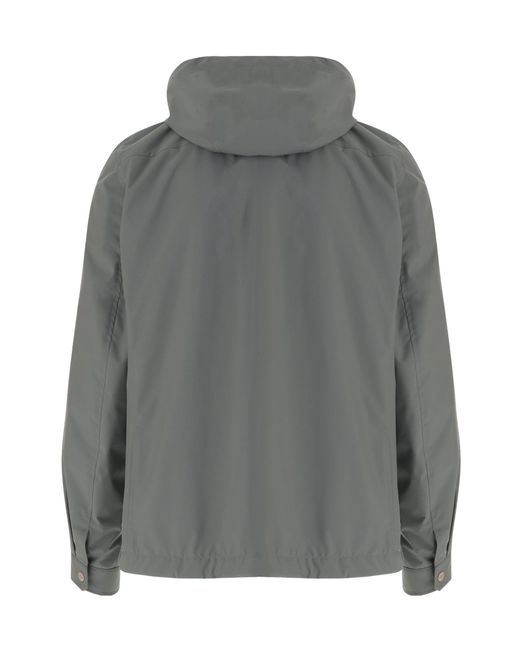 Moorer Gray Fenzi Stu High Neck Jacket for men