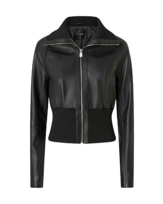 Pinko Black Gruviera Zip-Up Jacket