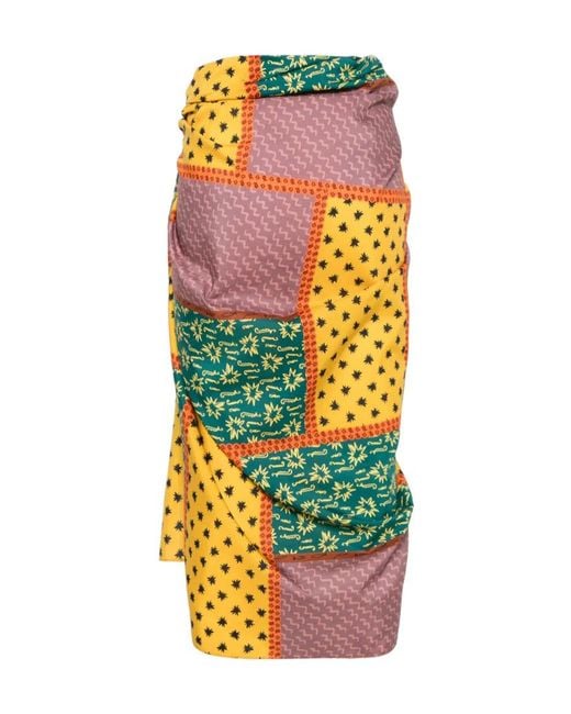 Donde Esteban Brown Patterned Sarong
